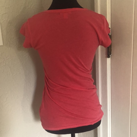 Ladies Choral Pink Guess T-Shirt - Size Small - Picture 4 of 5